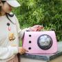 ZR351 Cat Bag New Pet Bag One Shoulder Crossbody Handheld Breathable Pet Outgoing Backpack Folding Pet Space Bag