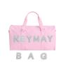 Keymay Wholesale Custom Fashion Woem Pink Sport Gym Duffle Bag Large Waterproof Weekender Bag Luggage Travel Duffel Bag