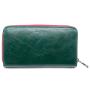 Long Style Customized Women Wallet Green New Color RFID Blocking Zipper Wallet for Women