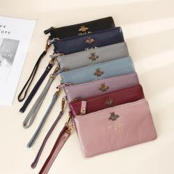 New Long Phone Wallets For Women Fashionable Ladies Money Purse Leather Zipper Card Holder Wallet