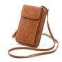 2024 New Style Simple Solid Color Shoulder Bag Multicolor Coin Purse Zipper Mobile Phone Wallet Bag For Women