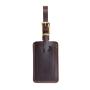 Wholesale custom handcrafted full grain leather luggage tag with adjustable strap