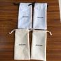 Custom Logo Recyclable  Ramadan Canvas Bags  for Skincare and Cosmetics Gift Bag cotton drawstring pouch