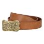 Wholesale vegetable tanned leather belt genuine leather men belt pin buckle belt for men not included buckle