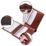 Wallet custom natural leather wallet ID flap pocket rfid minimalist high-end oil-waxed genuine leather men's wallet