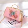 New Versatile One Shoulder Crossbody High Portable Small Square Dinner Bag Women's Flower Chain Small Bag Luxury Shoulder Bag