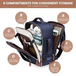 LOVEVOOK Factory Wholesale Custom Logo 40L Carry On Backpack TSA Personal Item Travel Weekender Overnight Luggage Daypack Bags