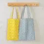 Gelory Fashion Durable Women Student Cotton Linen Single Shoulder Bag Shopping Tote Check Plaid Female Flax Canvas Shopping Bags