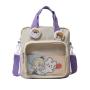 2021 Wholesale Cheap Price Fashion Girls Shoulder Bags Cute Canvas Ita Bags Transparent Handbag for Women
