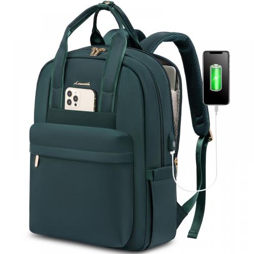 LOVEVOOK Quality Stylish Design Laptop Book bag Anti-theft Travel School Work Laptop Bag with USB Port Laptop Backpack for women