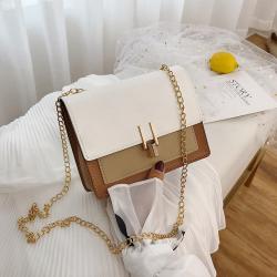 2023 New Small Square Metal Lock Bag With Button Fashion Alligator Pattern Messenger Bag China Wholesale PU Ladies Shoulder Bag