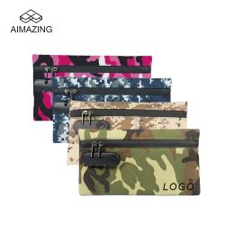 Camo Scent Odor Proof Handbag Pouch with Combination Lock Smell Proof Smoking Travel Carbon Lining Bag