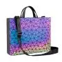 Lovevook 2022 women Geometric luminous hand bags ladies business briefcase and cover luxury reflective women laptop handbags