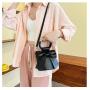 New Designer Woman Handbags Custom  Simple Mobile Phone Bag Bow Bag Wholesale Pu Leather Bucket Crossbody Bag