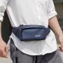 Portable Travel Large Capacity Fanny Pack Custom Print Logo PU Leather Phone Waist Bag Chest Bag Single Shoulder Bag