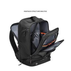 XL189 Customized Logo Durable Computer Backpack With USB Waterproof Wearable Backpack Expandable Large Capacity Shoulder Bag