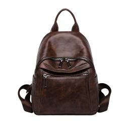 2023 New Women's Backpack Korean Soft Leather Versatile Fashion Retro Casual Large Capacity Travel Backpack
