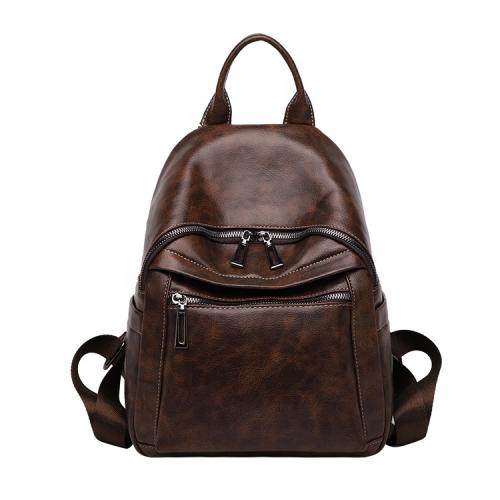 2023 New Women's Backpack Korean Soft Leather Versatile Fashion Retro Casual Large Capacity Travel Backpack