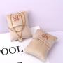 Custom Logo Printed Velvet Fabric Pouch Flap Jewelry Display For Watch Necklace Bracelet