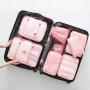 Custom Logo 8 Pcs/set Luggage Storage Bag Travel Clothes Bags Packing Cubes Travel Luggage Sets For Women Men