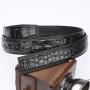 Cinturones De Cuero Genuinos Custom Luxury Brand Genuine Crocodile Leather Casual Dress Ratchet Belt For Man Mens Belts