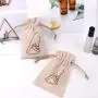 Eco-friendly Jute Coffee Tea Sack Bag Custom Logo Printing Drawstring Christmas Gift Packing Brualp Pouch