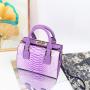 Top selling fashion handbag for women luxury designer bag with high texture embossed snake material famous brand bag 24 cm