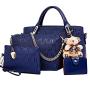 CCF95 Wholesale Handbag Sets 4 Pieces Lady Hand Bags 2023 Women Shoulder Handbag Set PU Leather Crossbody Tote Bags