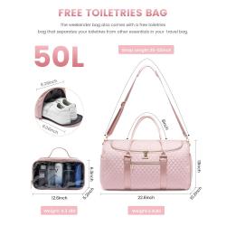 LOVEVOOK Oem Quilted Women Luxury Travel Duffel Bag Gym Weekend Duffle Bags Waterproof Sports Yoga Bags With Custom Logo