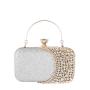 Popular Ladies handbags with diamond inlaid banquet clutch bag party rhinestone handbag dress and evening bags wholesale