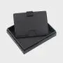 Ultra-slim genuine leather mini card holder slim pu leather card case rfid leather card cover