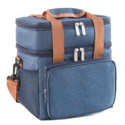 ZF078 Customized New Outdoor Picnic Bag Oxford Double Insulation Bag Waterproof  Handheld Lunch Bag Fashion Simplicity