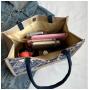 ZR629 Woman Bag Handbag Retro Canvas Fashion Female Working Portable Big Shoulder Underarm Bag Girl Versatile Tote Bag Shopping