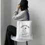 High quality custom printed organic cotton canvas tote bag women's handbag bag