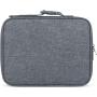 Gelory Modern Simple Fashion Zipper 600 D Polyester Lunch Bag Kids Gray Insulated Lunch Box