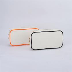 Keymay RTS High Quality Multi-color Cute Toiletry Pouch Bag Women Pouch Makeup Carry Bag Canvas Cosmetic Bag with Zipper