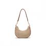 2024 Summer new straw woven underarm bags  one-shoulder crescent bag straw woven bag Vacation