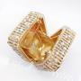 Factory Direct Sale Box Clutch Evening Bag Crystal Luxury Anchor Pattern Square Clutches for Women