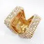Factory Direct Sale Box Clutch Evening Bag Crystal Luxury Anchor Pattern Square Clutches for Women
