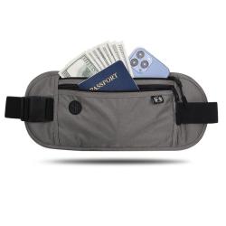 KBW547 Passport ID Bag Close Invisible Waterproof Mobile Phone Waist Bag Anti-theft Brush Travel Abroad Document Organizer