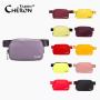 Stylish Fanny pack with adjustable belt and metal label for running and hiking