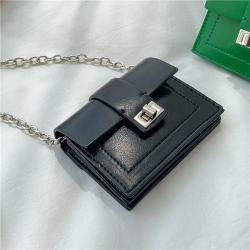 2024 New Design Purse and Handbag PU Leather Women Shoulder Bag Card Bag Fashion Plain Small Sling Crossbody Wallet Mini Bag