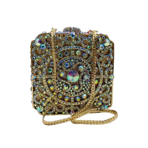 2024 Fashion Luxury Customize Crystal Evening Box Bags For Women High Quality Jewelry Wedding Ladies Clutch Bag
