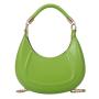 HR475 Women Bags Fashion Minimalist Temperament Commuting Solid Color Handbag PU New Moon Shape One Shoulder Crossbody Bag