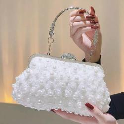 sac tendance 2024 Fall and winter new banquet Pearl bag dinner bags Fashion luxury pearl handbag for women  Clutch Purses