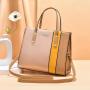 Ladies' stylish handbag with contrasting colors