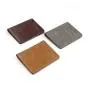 Custom eco leather bifold wallet premium vegetable tanned leather men's wallet