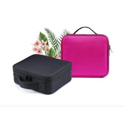 HR431 New Partition Handheld Makeup Bag PVC Film Covering Layer Printed Storage Bag Solid Color Oxford Fabric Embroidery Bag