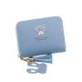 New fashion pu leather ladies wallet female short cartoon cute bear tassel female student coin purse woman wallets