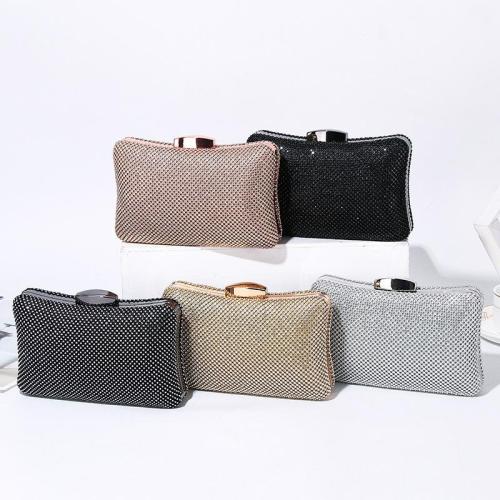 Wholesale women new style clutch bag high level shiny rhinestone  bag luxury crystal party bags for womens